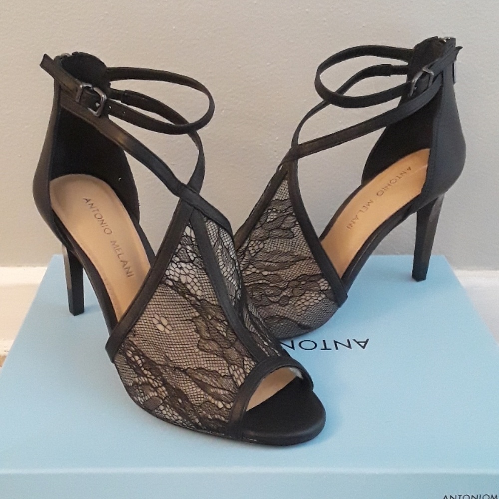Antonio Melani Patricha Lace Detail Heels